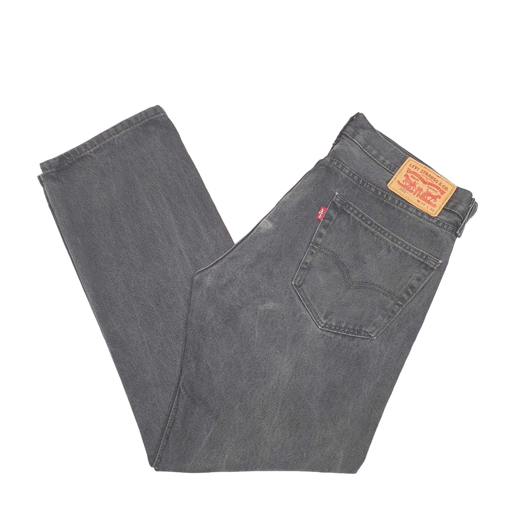 Mens Black Levis  505 JeansW34 L30