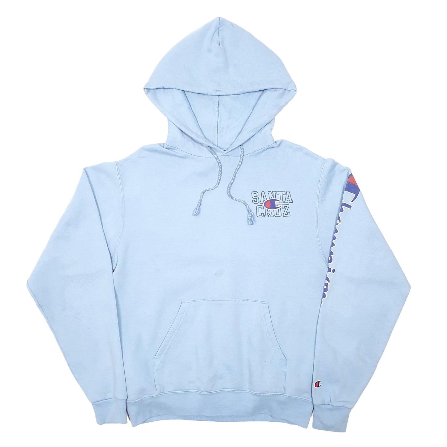 Mens Blue Champion Santa Cruz Hoodie Jumper