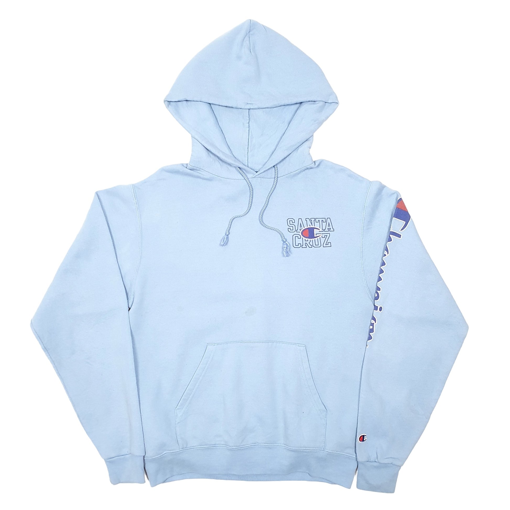 Mens Blue Champion Santa Cruz Hoodie Jumper