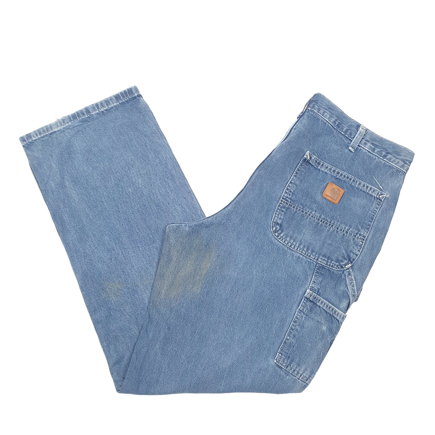 Mens Blue Carhartt Carpenter B13 JeansW36 L32
