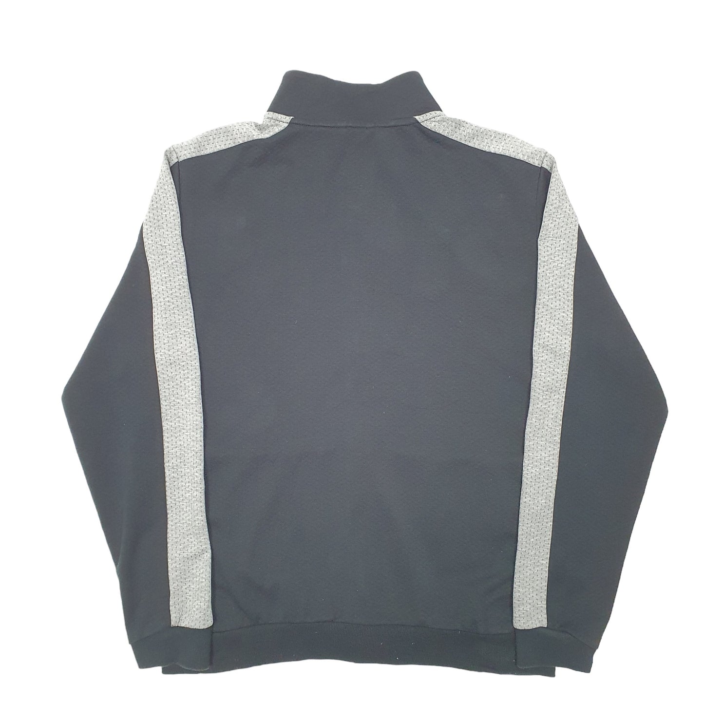 Mens Black Puma Active Top Gym Running Full Zip Jumper