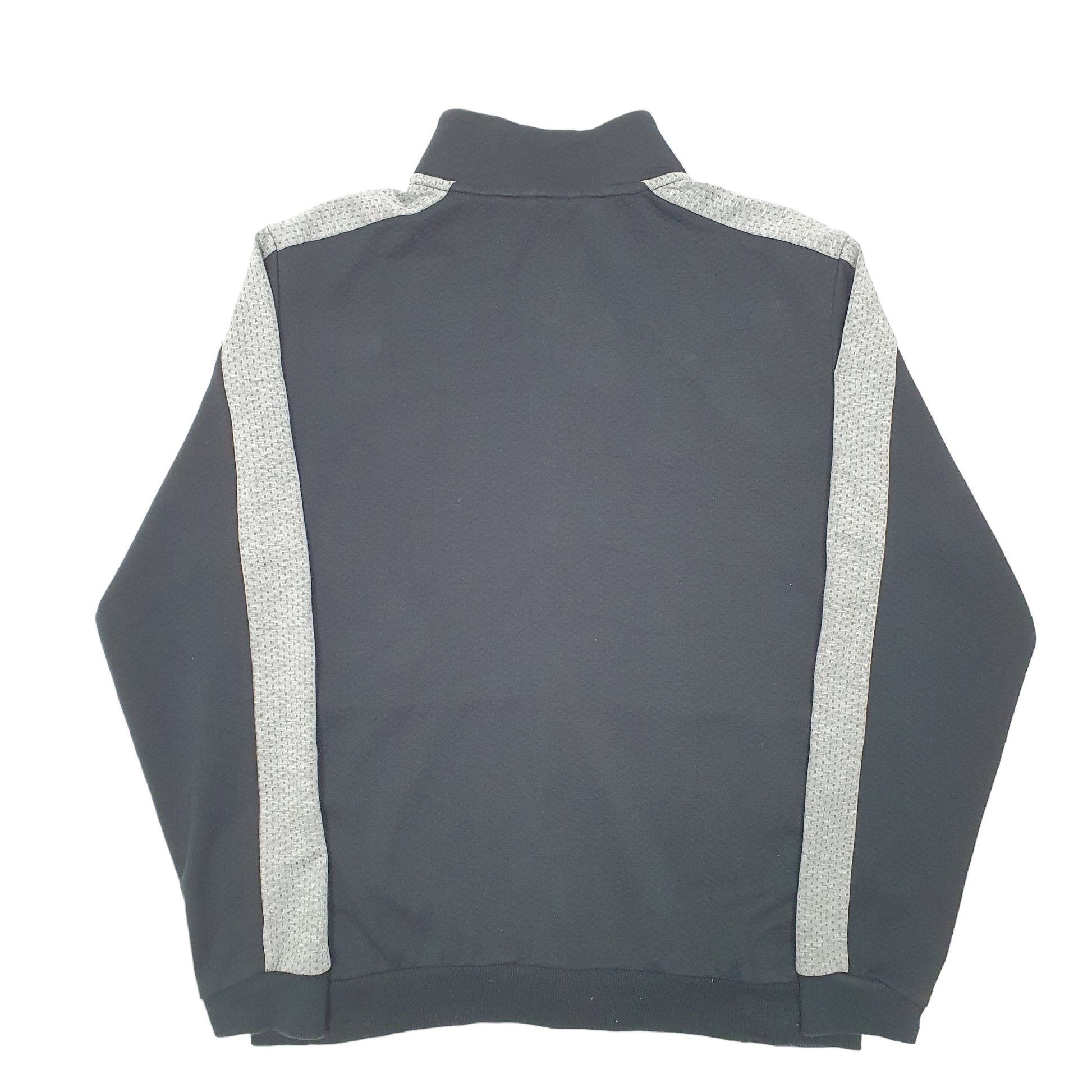 Mens Black Puma Active Top Gym Running Full Zip Jumper