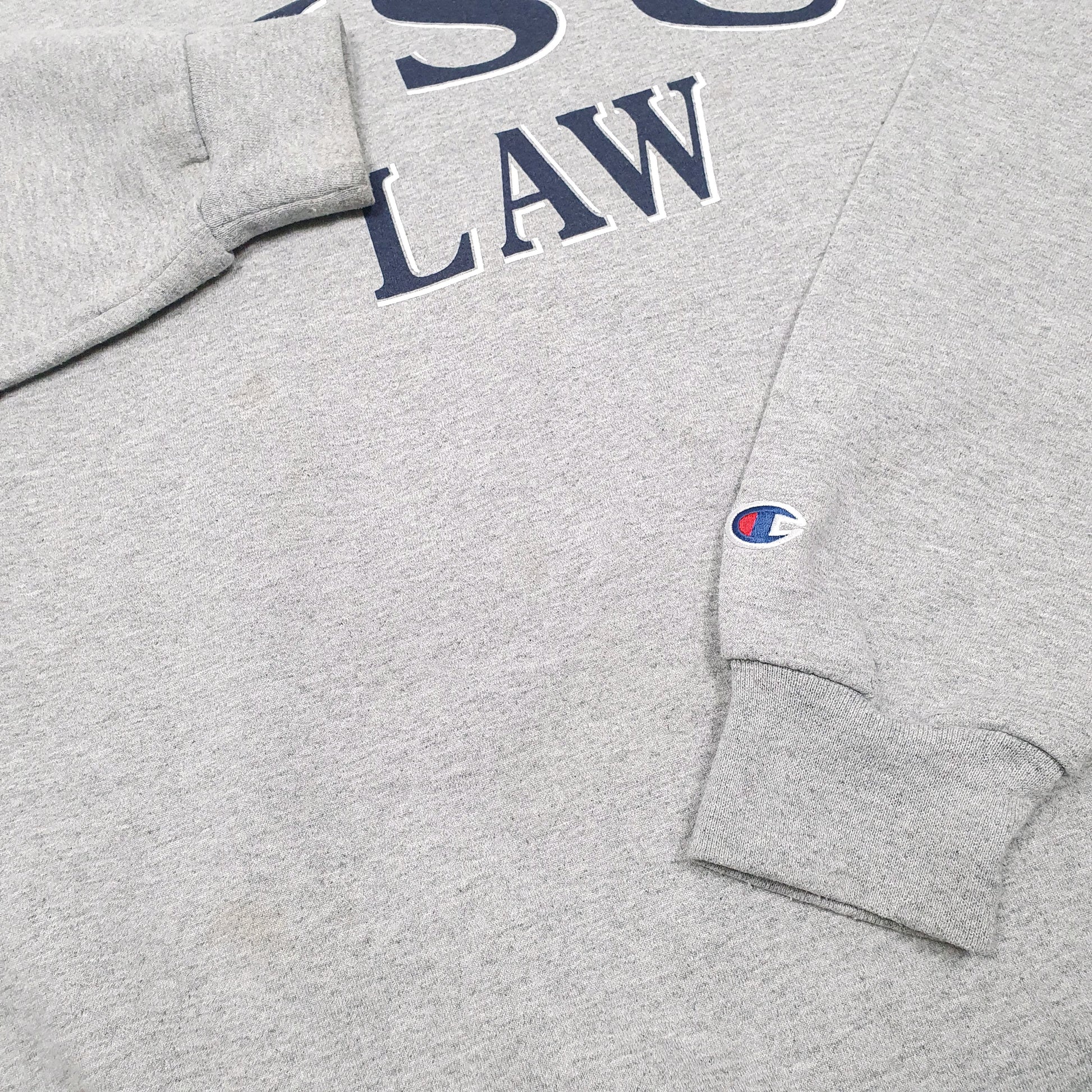 Mens Grey Champion NSU Law School Crewneck Jumper