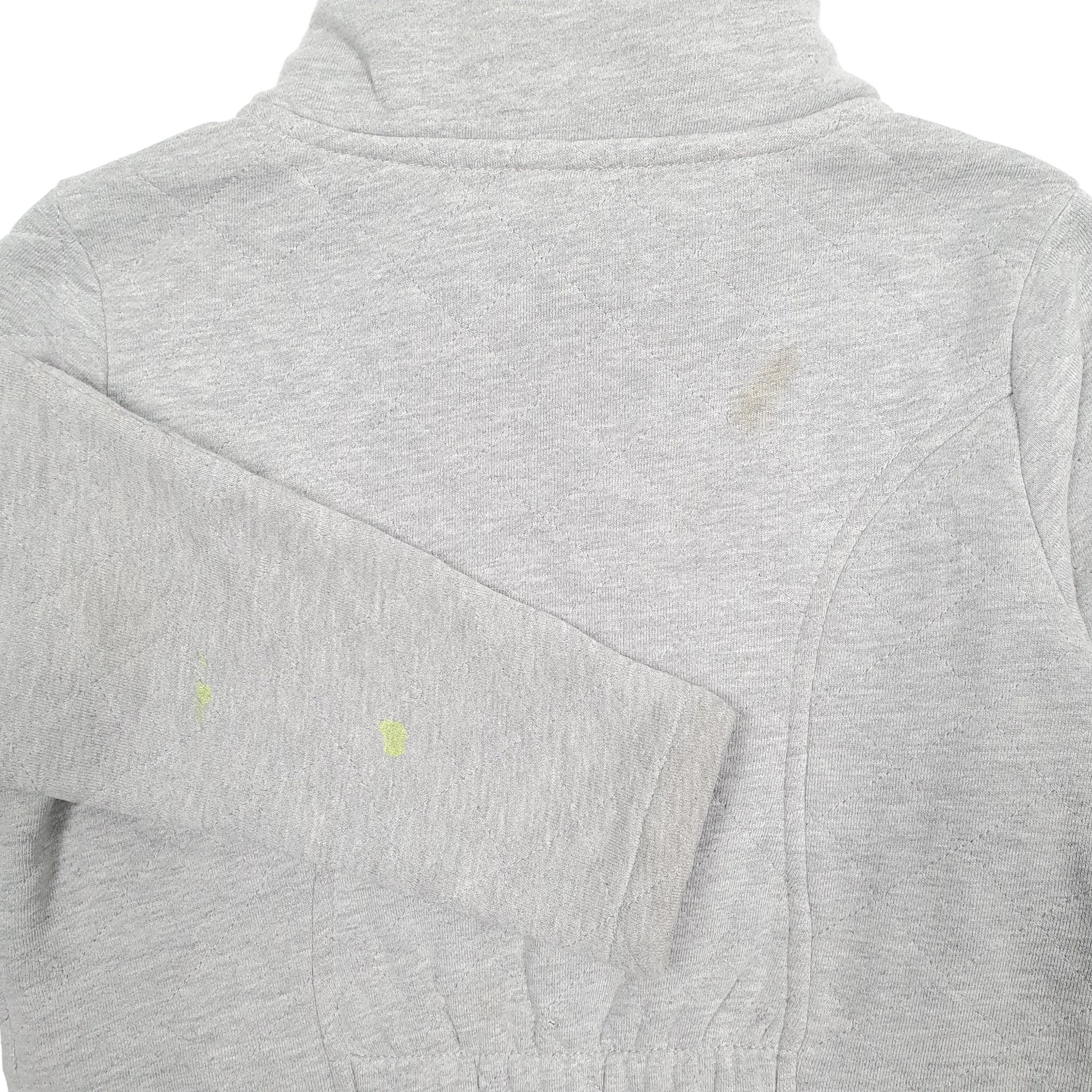 Womens Grey The North Face Longline Trench Fleece Full Zip Jumper