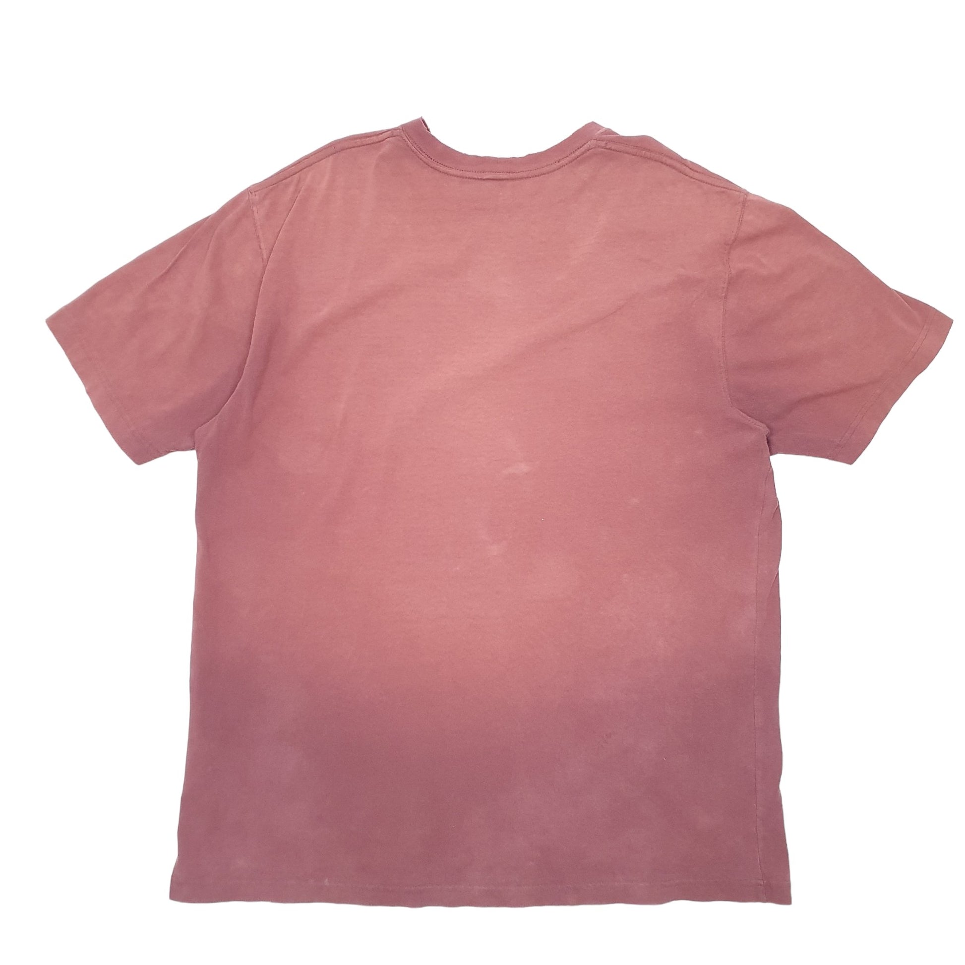 Mens Burgundy Carhartt Carpenter Short Sleeve T Shirt