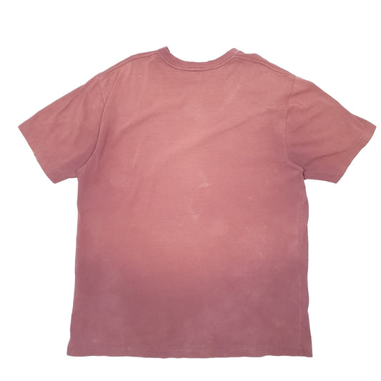 Mens Burgundy Carhartt Carpenter Short Sleeve T Shirt