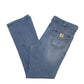 Womens Blue Carhartt Bootcut Casual JeansW38 L32