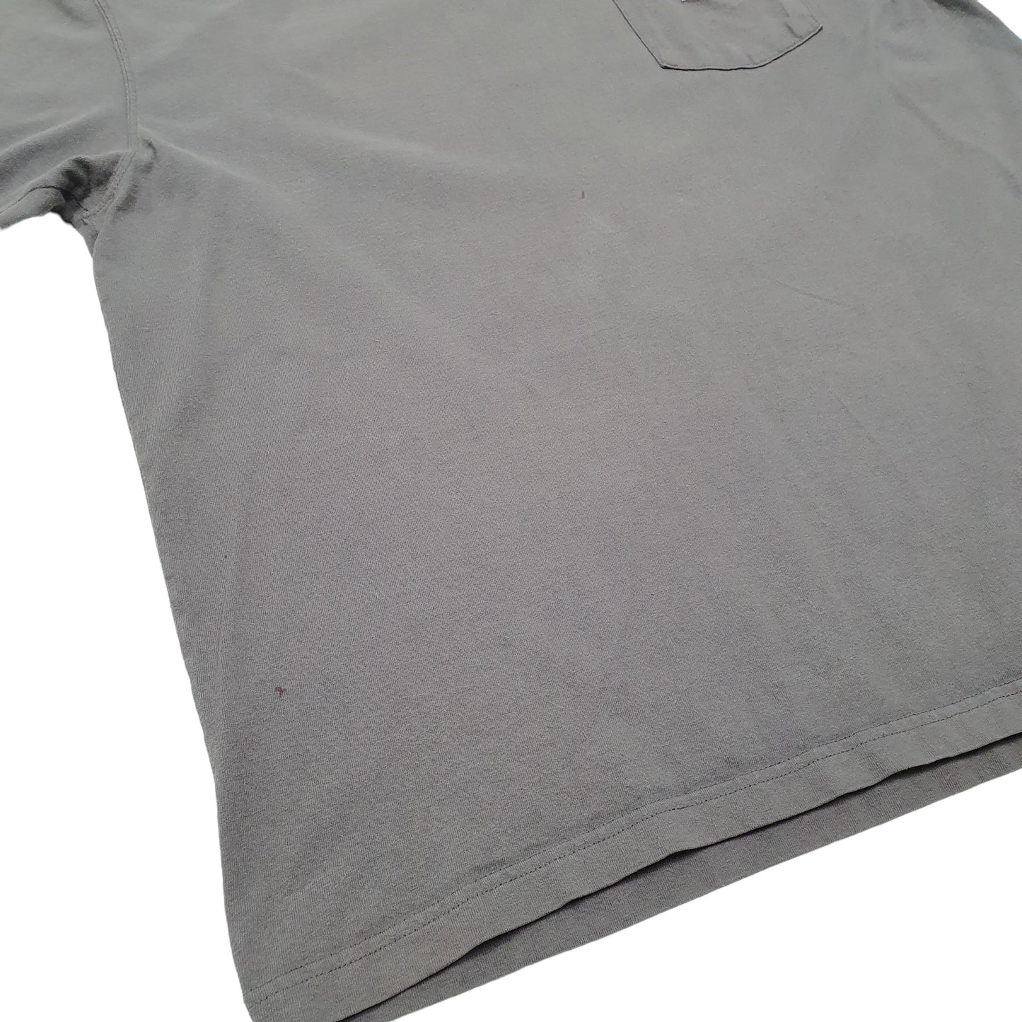 Mens Grey Carhartt Pocket Short Sleeve T Shirt