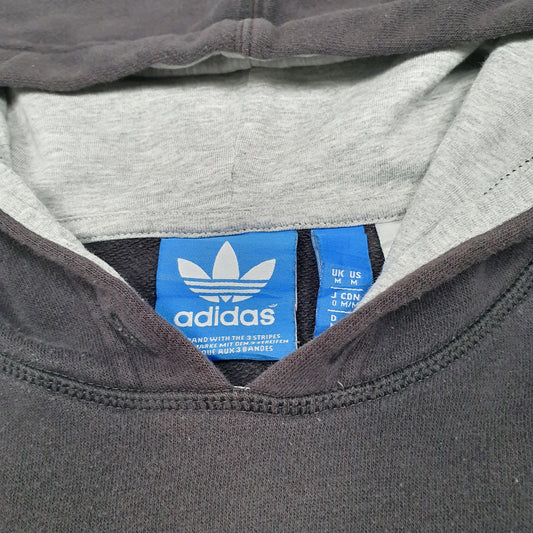 Mens Black Adidas Football Classic Boots History Casuals Hoodie Jumper