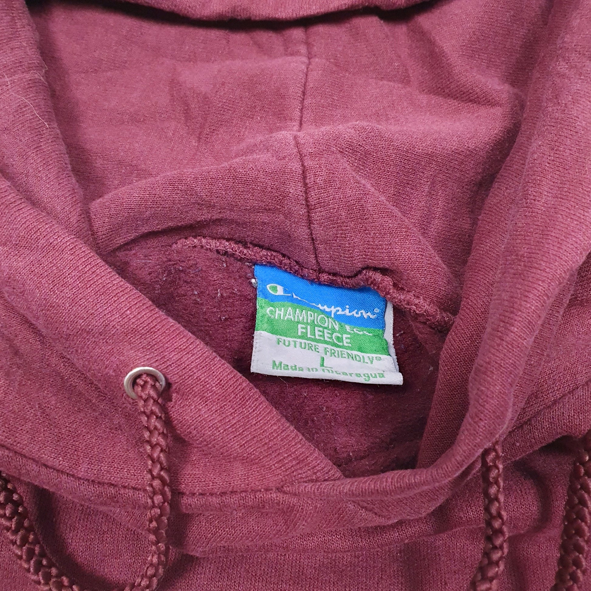 Mens Burgundy Champion UMASS Amherst USA Hoodie Jumper