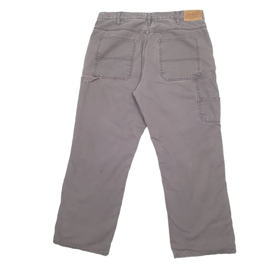 Mens Grey Schmidt Lined Winter Thermal Carpenter Trousers