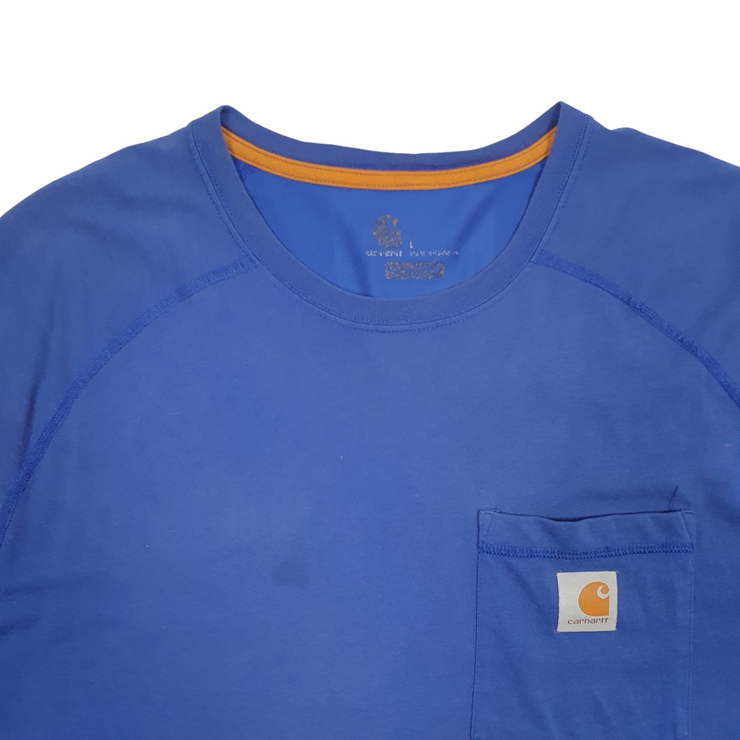 Mens Blue Carhartt  Short Sleeve T Shirt