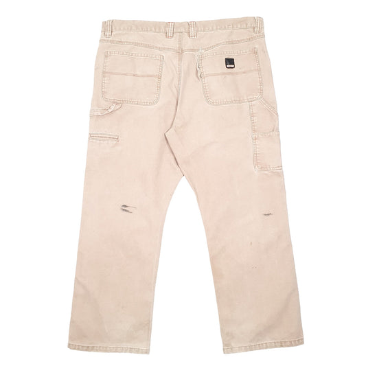 Mens Beige Craftsman  Carpenter Trousers