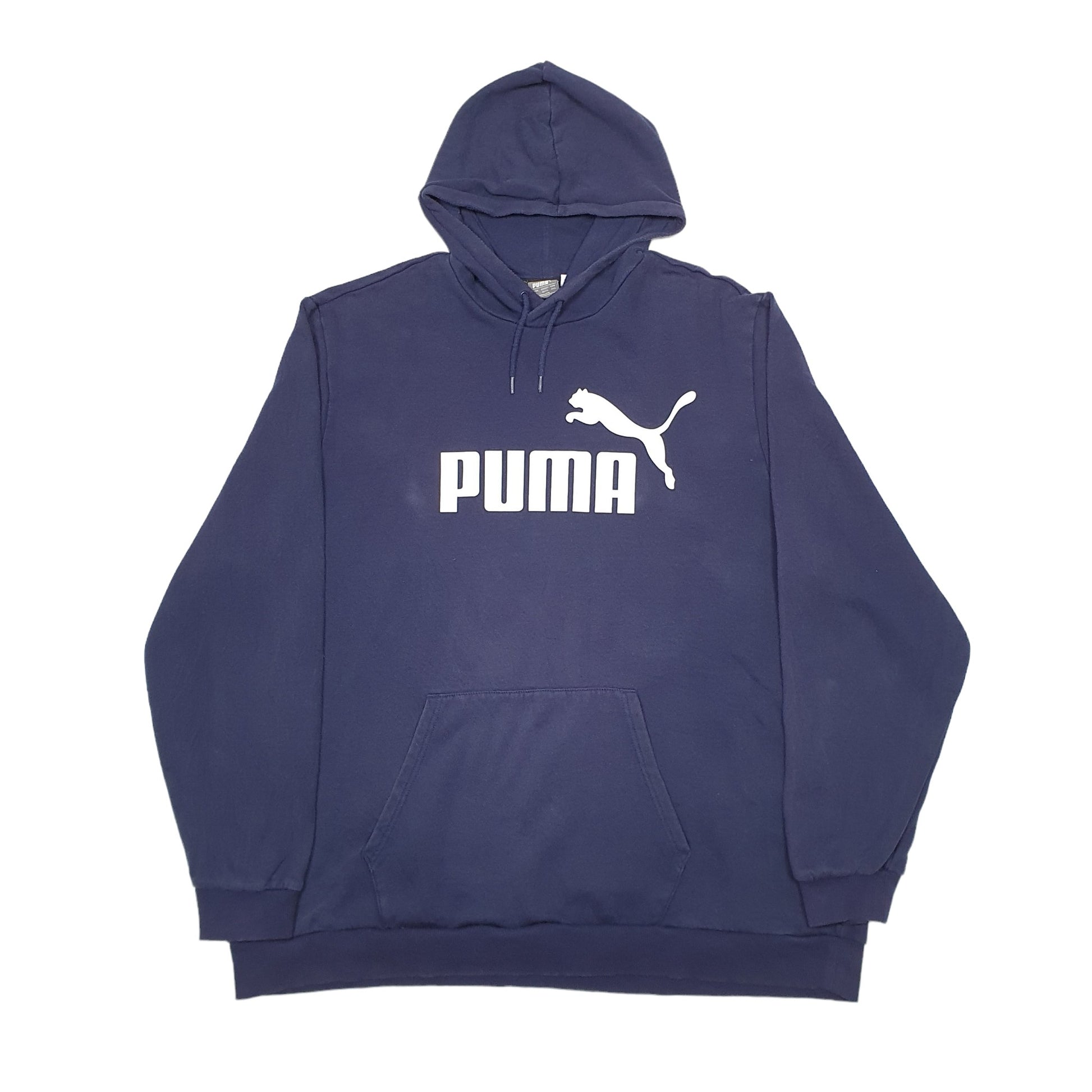 Mens Navy Puma  Hoodie Jumper