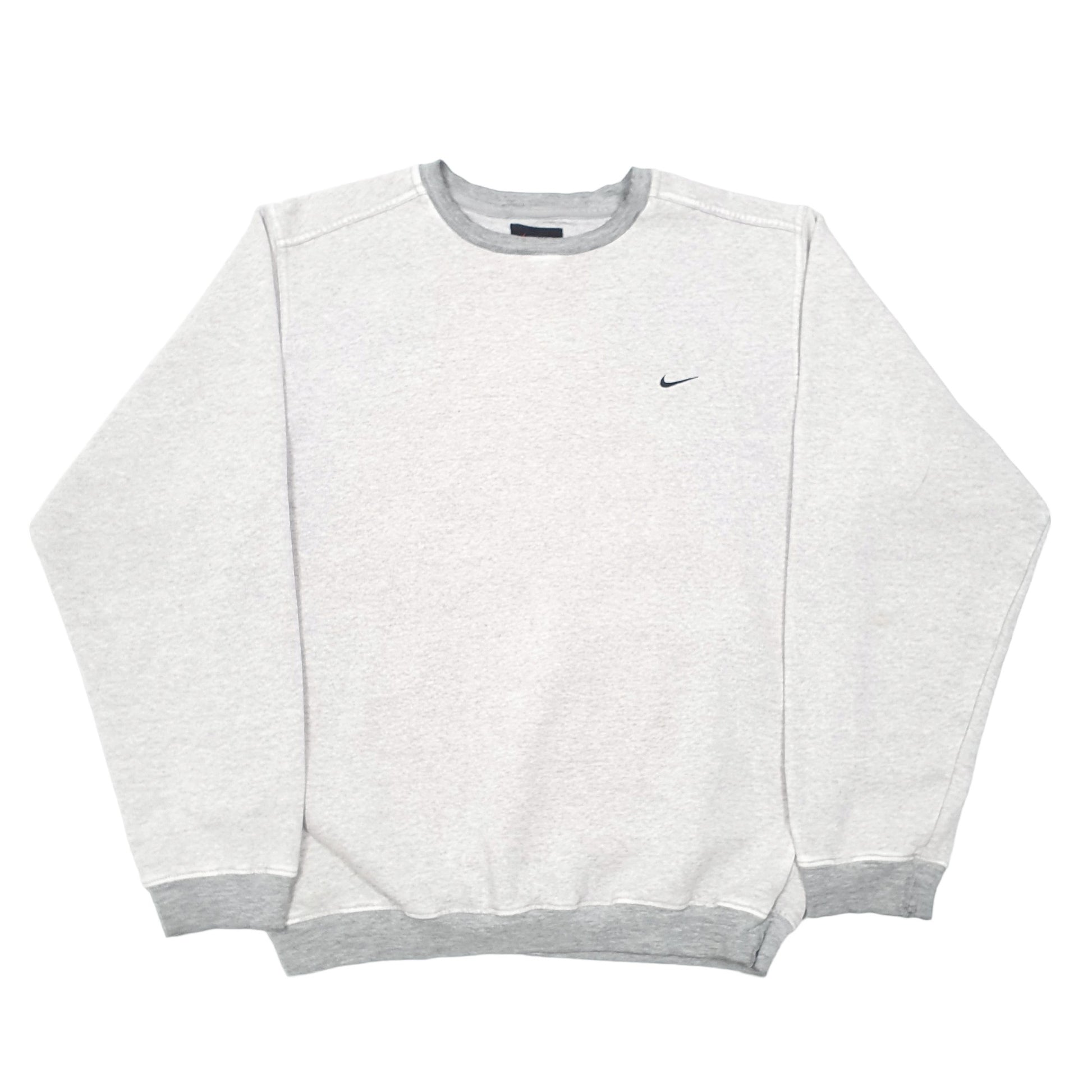 Mens Grey Nike Vintage 90s Crewneck Jumper