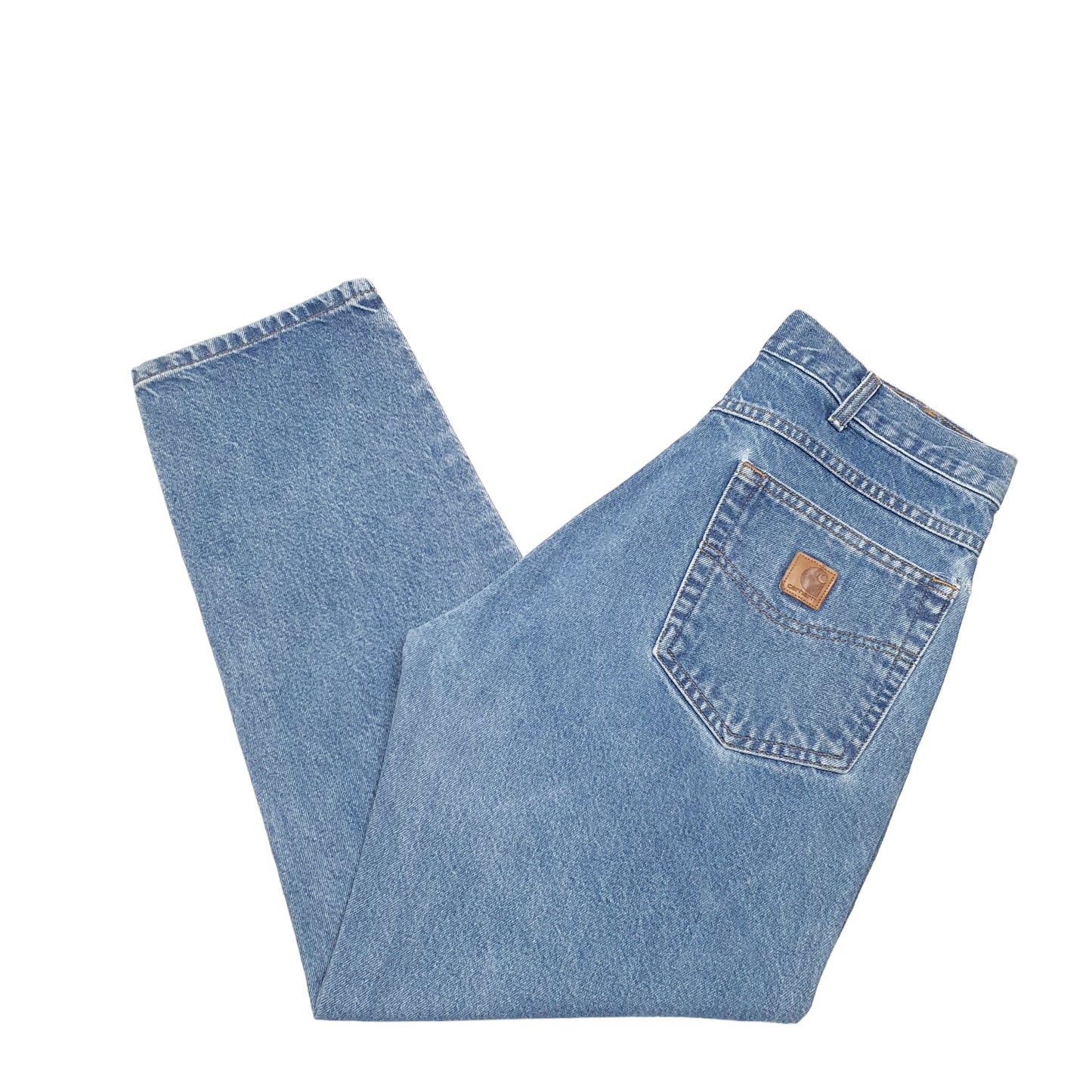 Mens Blue Carhartt Relaxed B17 JeansW34 L30