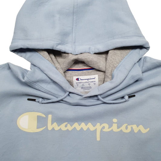 Mens Blue Champion  Hoodie Jumper