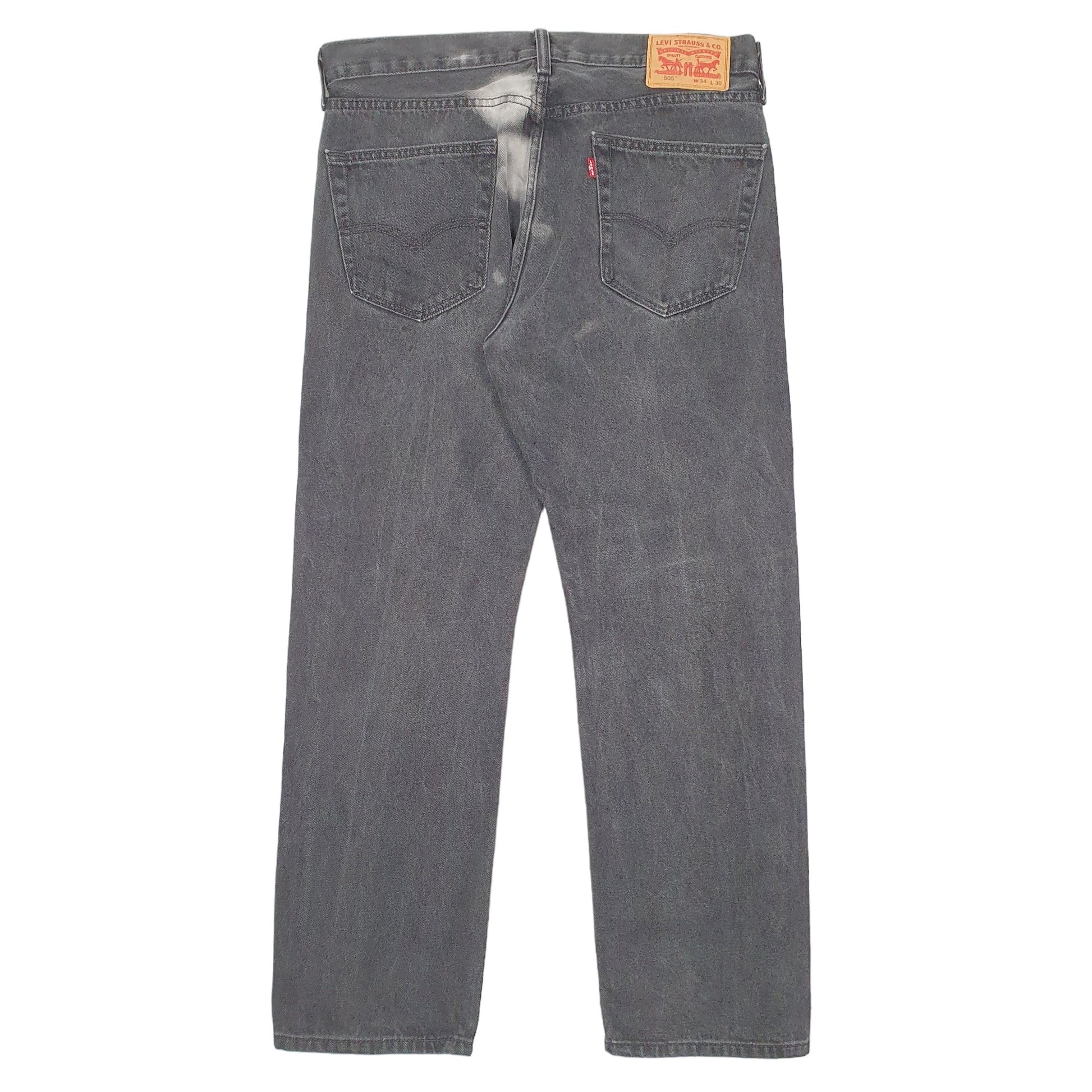 Mens Black Levis  505 JeansW34 L30