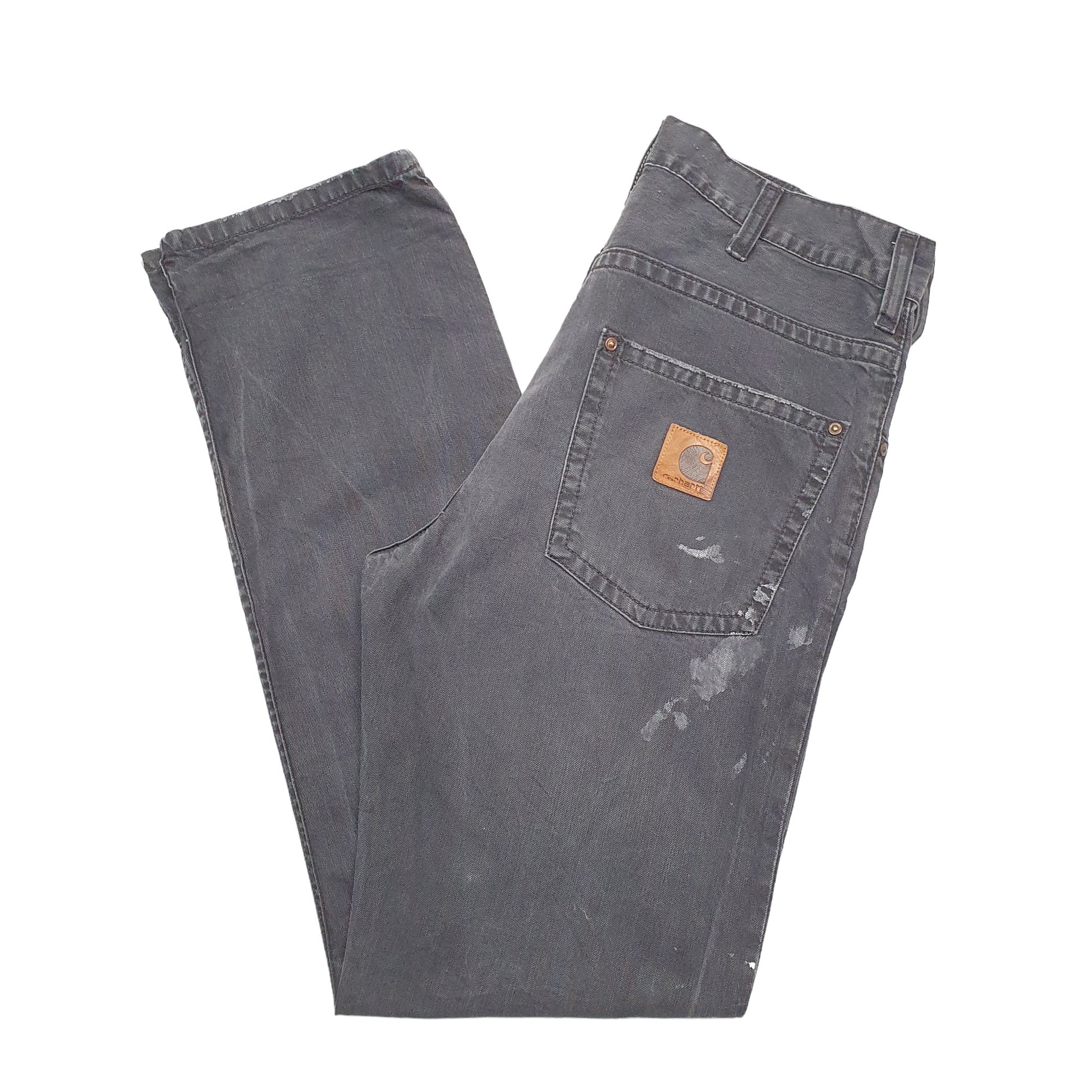 Mens Black Carhartt  Straight JeansW33 L32