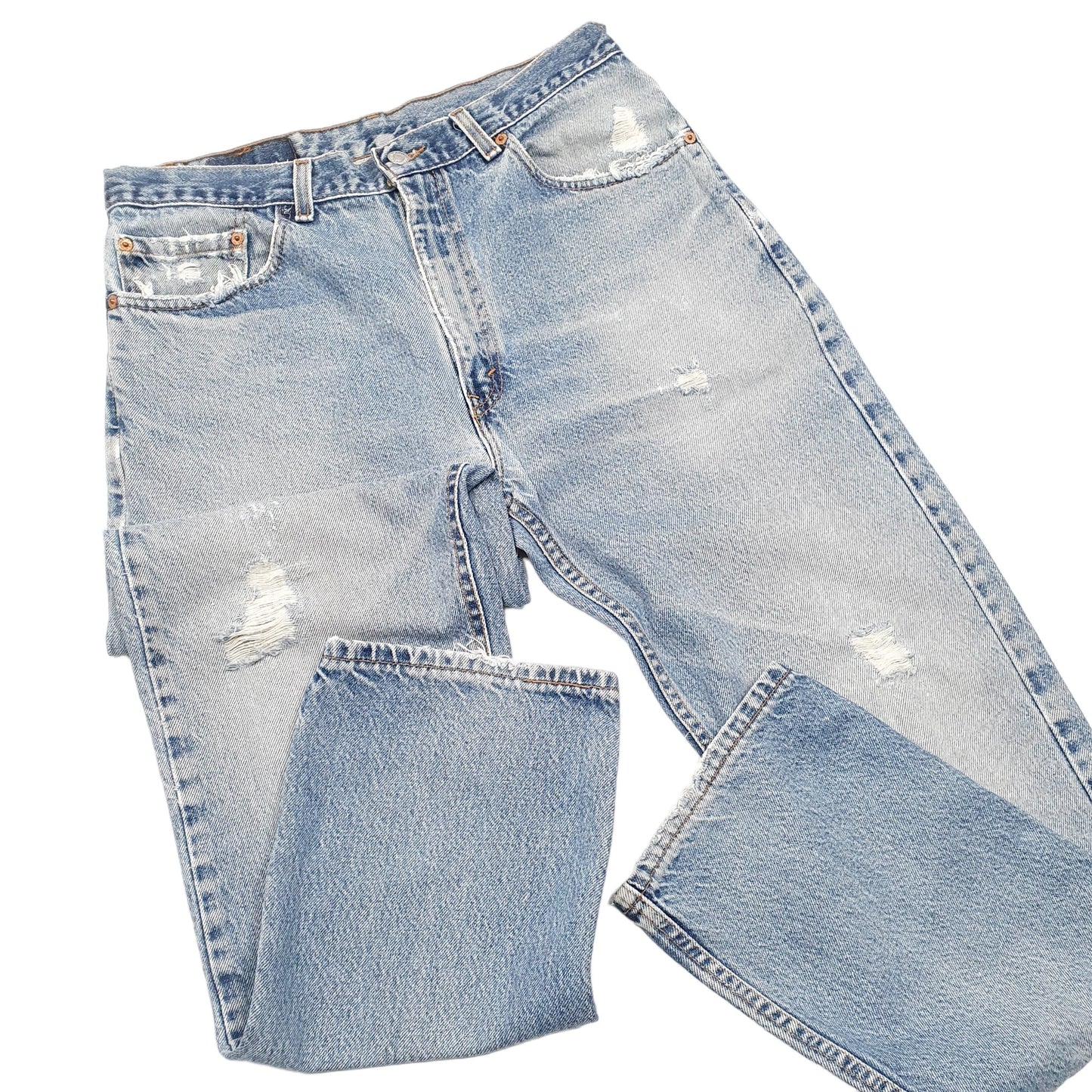 Mens Blue Levis Vintage 90s Made In USA 505 JeansW34 L32