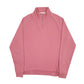 Mens Pink Farah  Quarter Zip Jumper