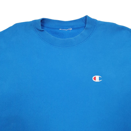 Womens Blue Champion  Crewneck Jumper