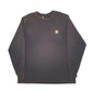 Mens Black Carhartt  Long Sleeve T Shirt