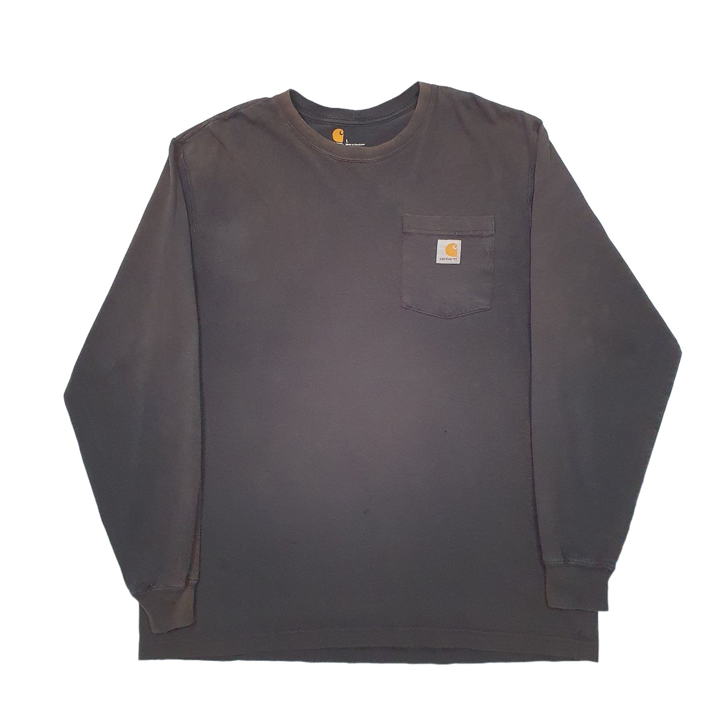 Mens Black Carhartt  Long Sleeve T Shirt