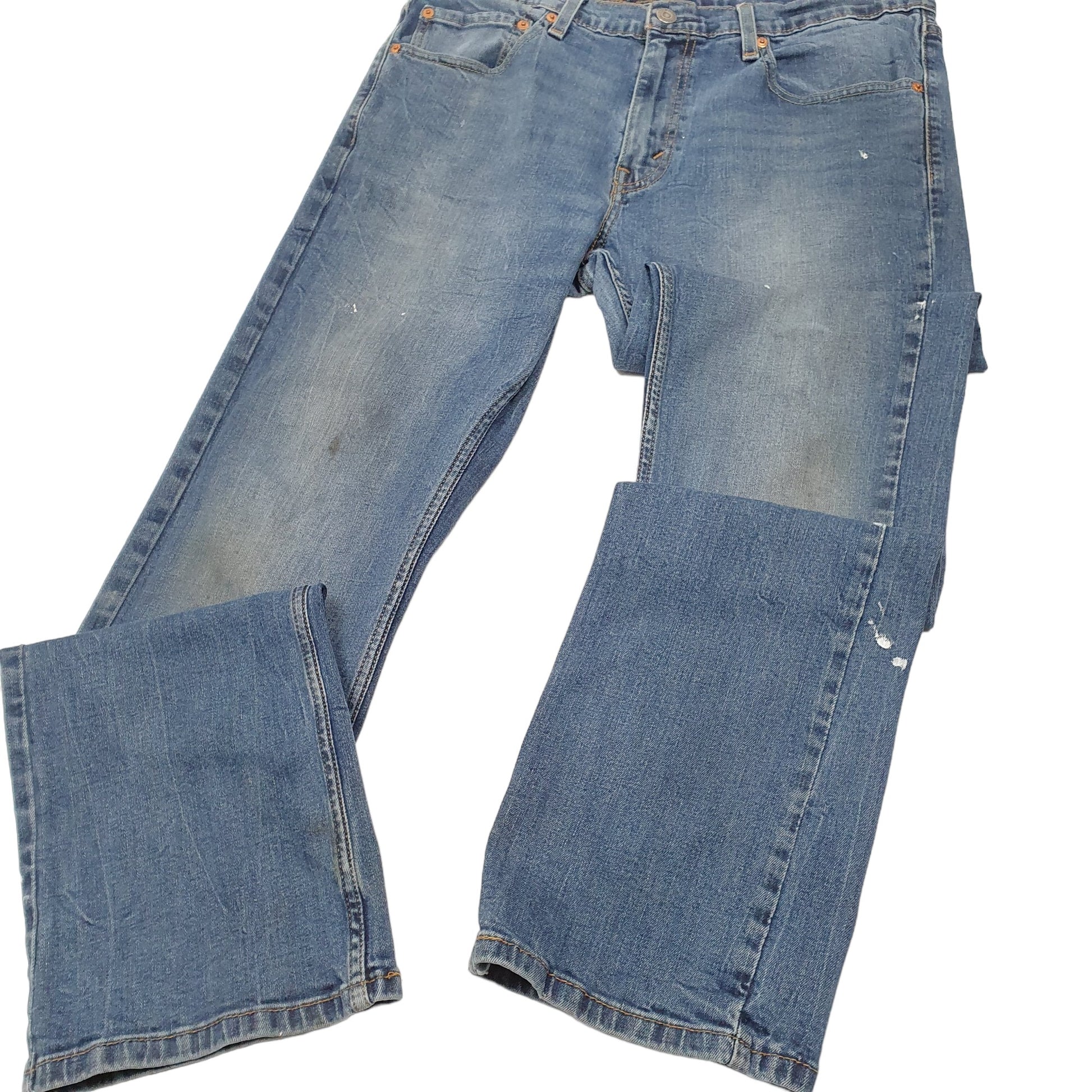 Mens Blue Levis Stretch 527 JeansW34 L32