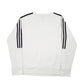 Womens White Adidas  Crewneck Jumper