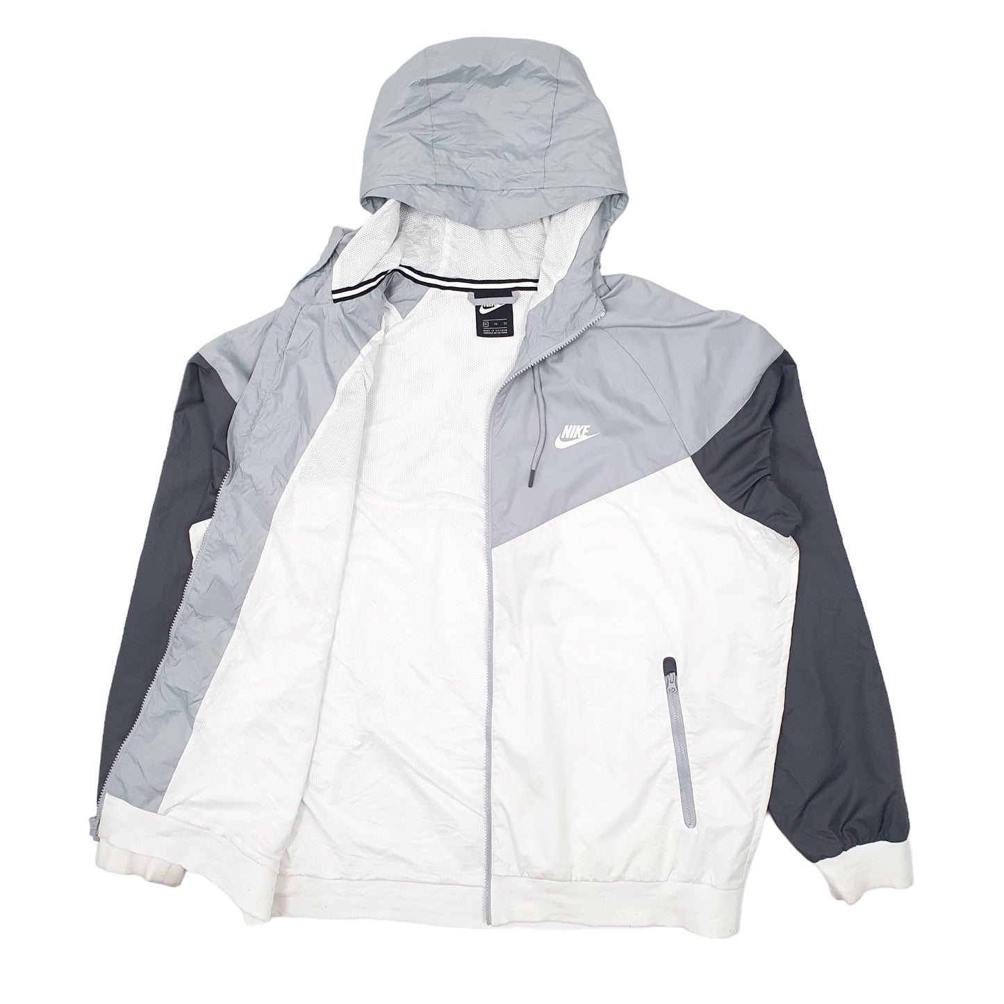 Mens Grey Nike Windrunner Tracksuit Top  Coat