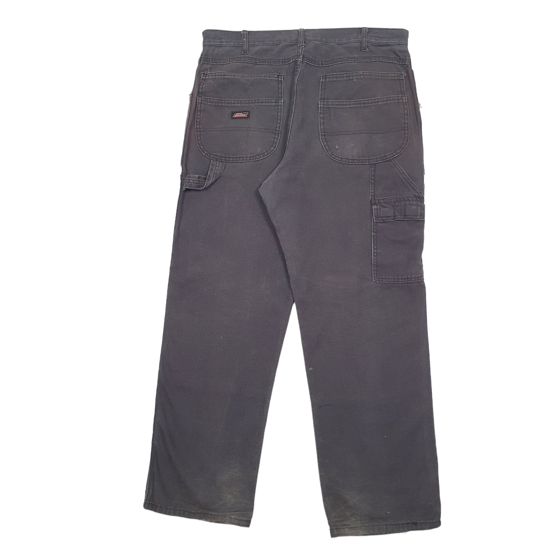 Mens Black Dickies  Cargo Trousers