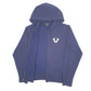 Mens Navy True Religion Hoodie Full Zip Jumper