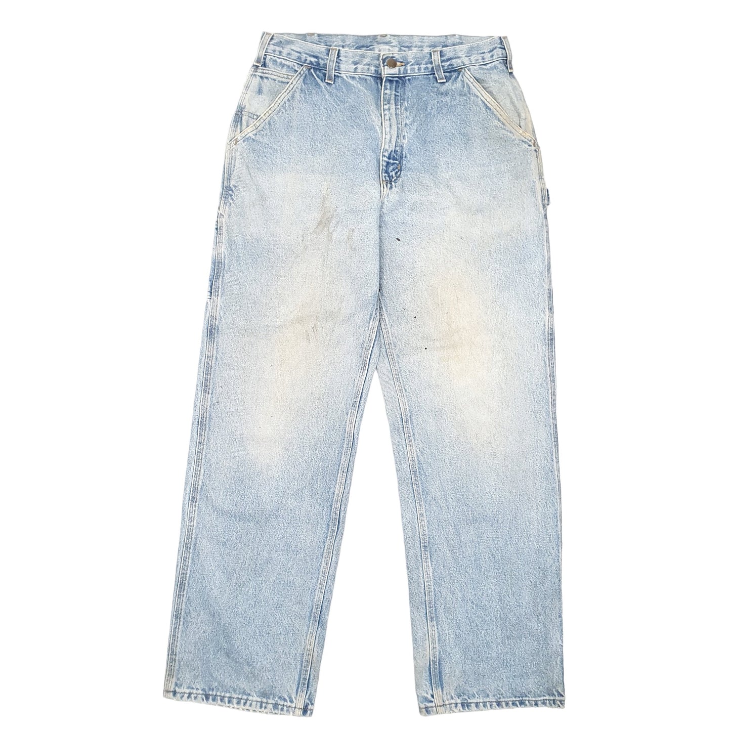 Mens Blue Carhartt Carpenter B237 JeansW33 L32