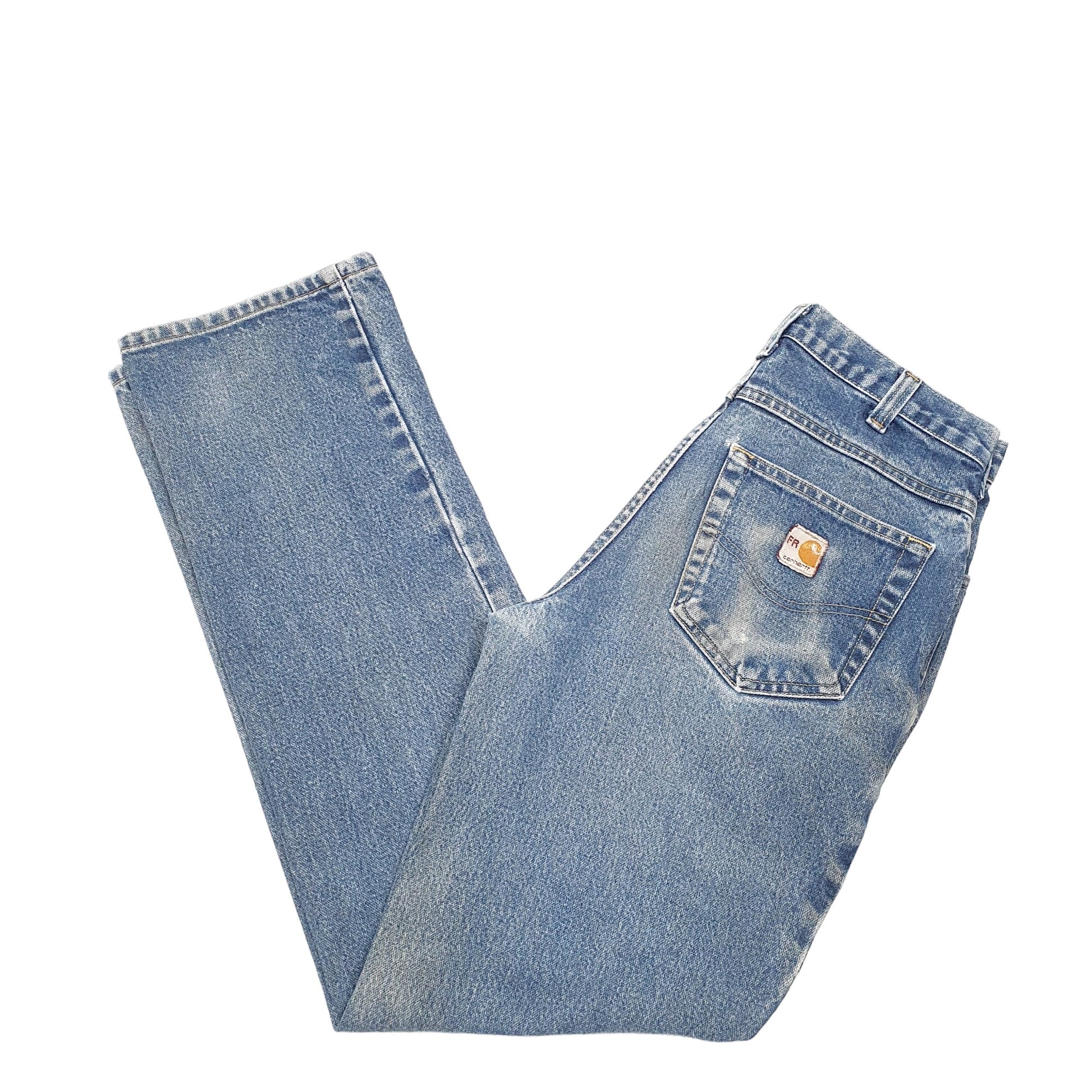Mens Blue Carhartt Flame Resistant B26 JeansW30 L34