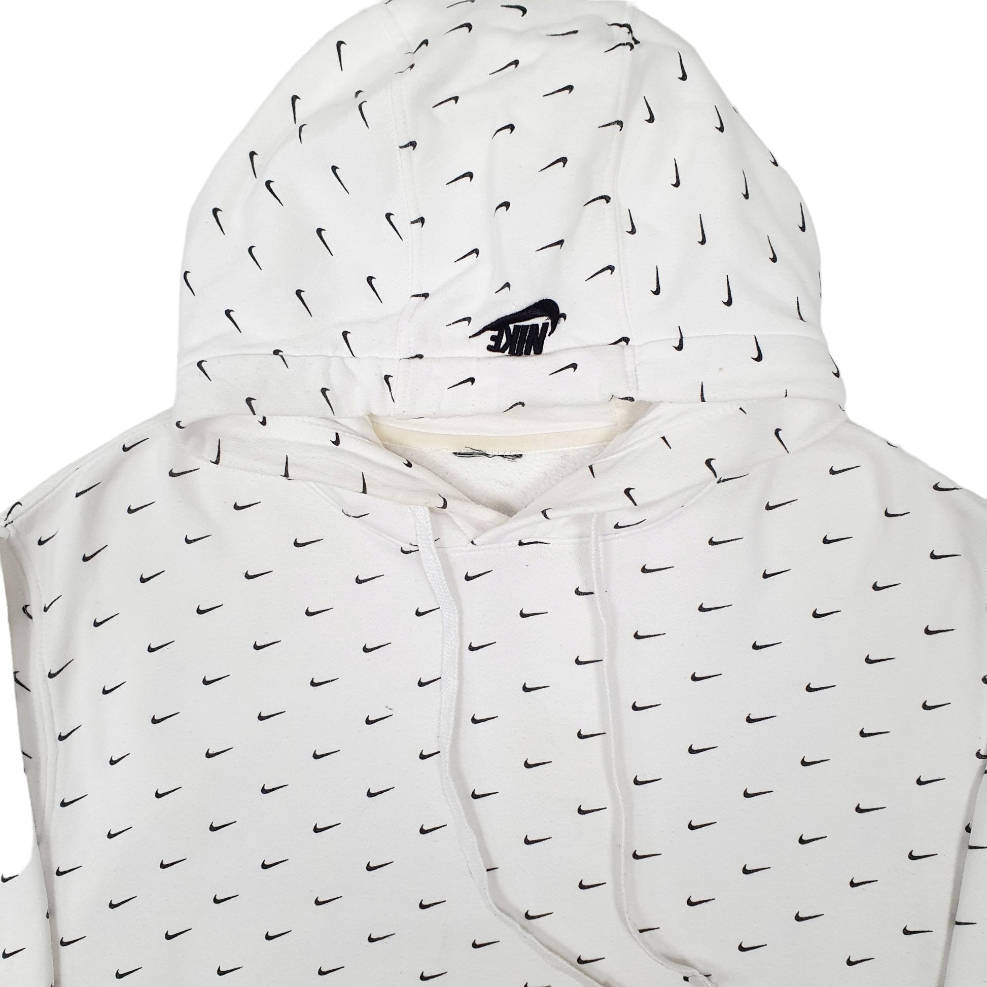 Mens White Nike Mosaic Hoodie Jumper