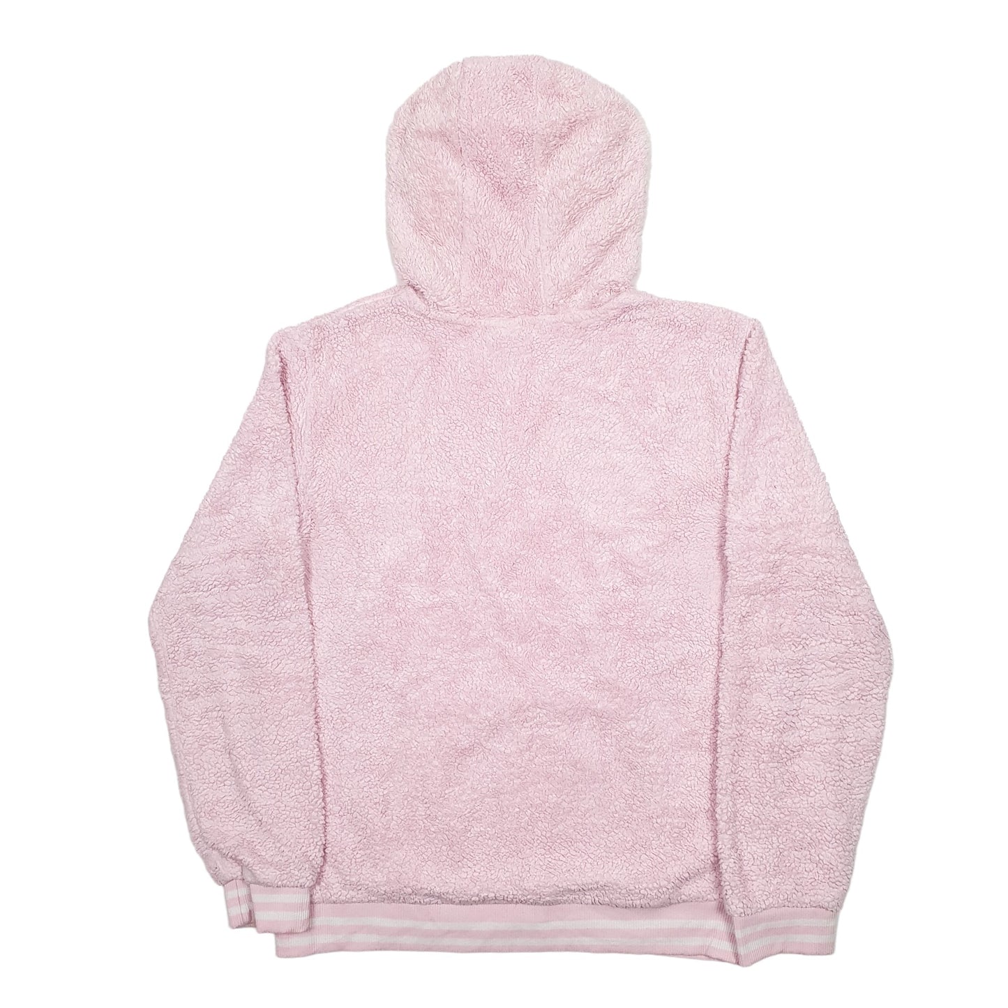 Womens Pink Fila Spellout Hoodie Jumper