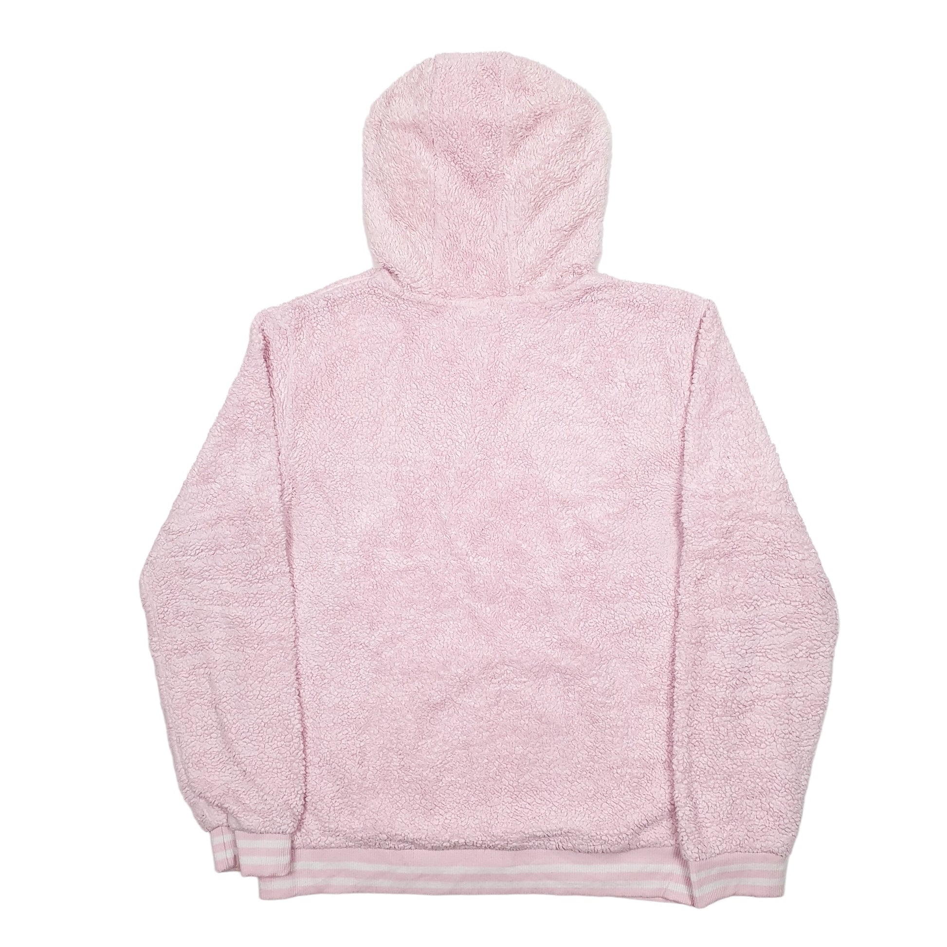 Womens Pink Fila Spellout Hoodie Jumper