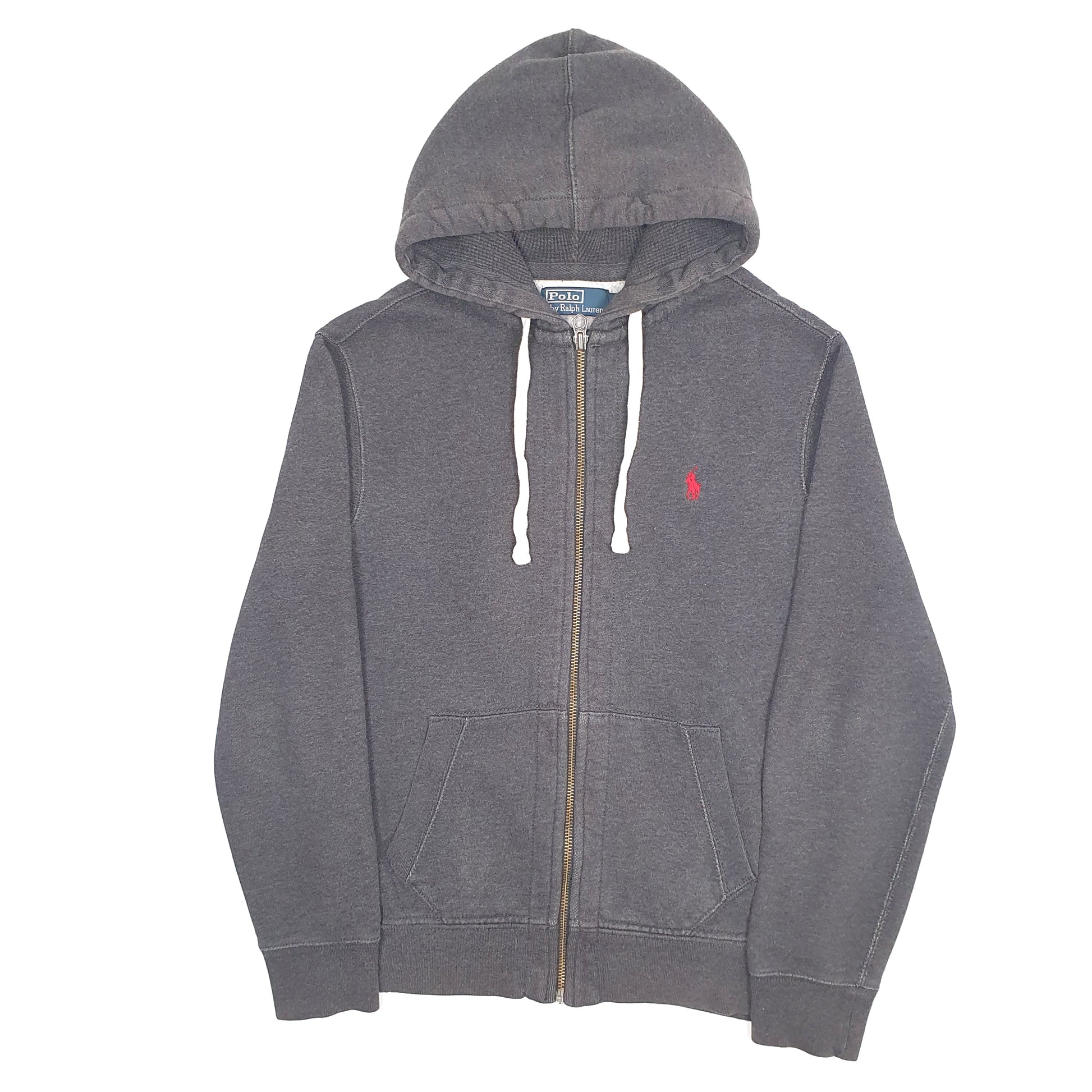 Mens Grey Polo Ralph Lauren Hoodie Full Zip Jumper