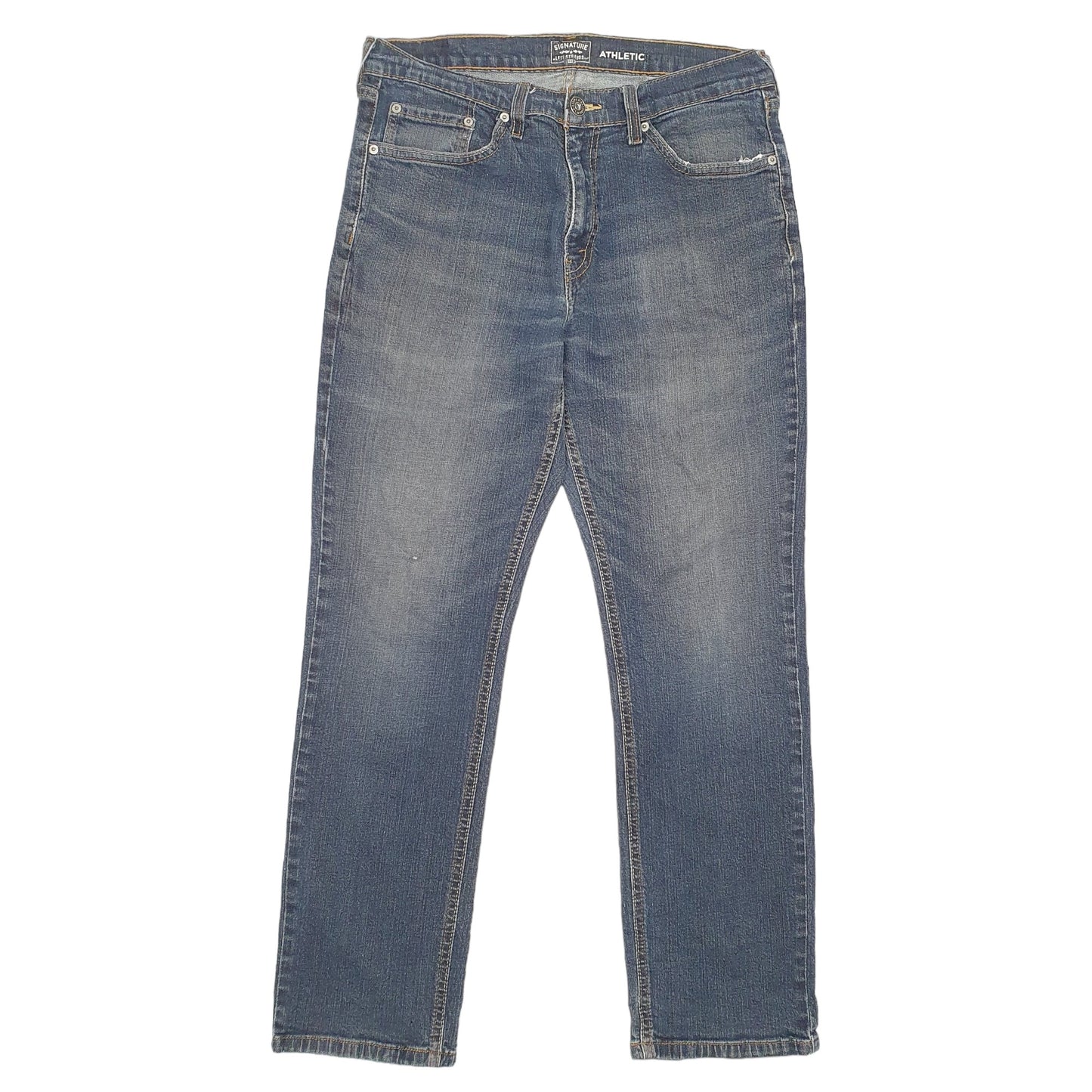Mens Blue Levis Athletic Fit Signature JeansW32 L30