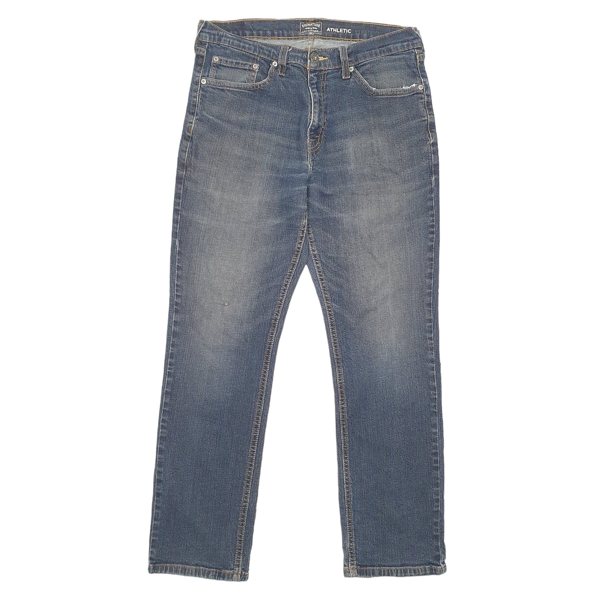 Mens Blue Levis Athletic Fit Signature JeansW32 L30