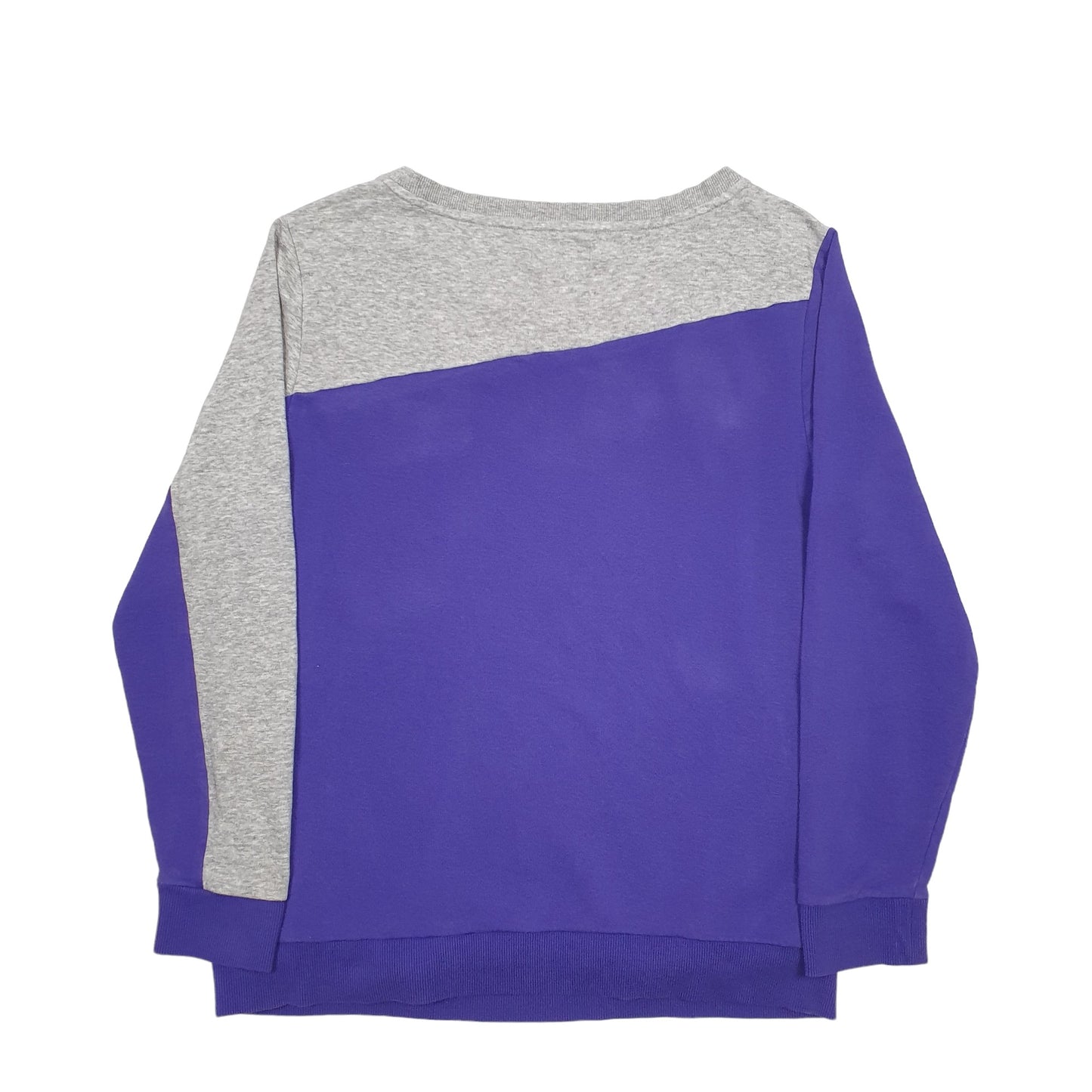 Mens Purple Adidas Spellout Crewneck Jumper