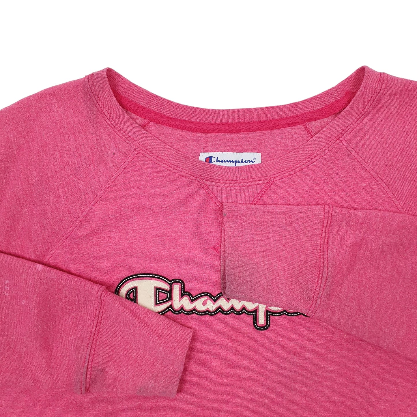Mens Pink Champion  Crewneck Jumper