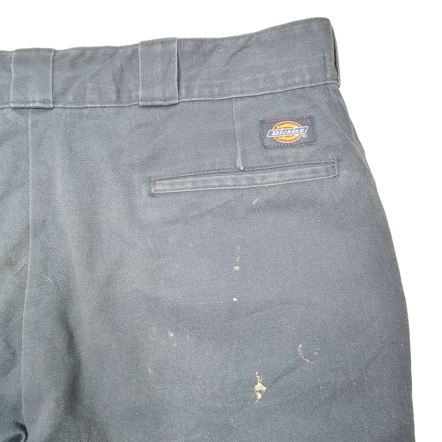 Mens Navy Dickies 874 Cut Offs Work Chino Shorts