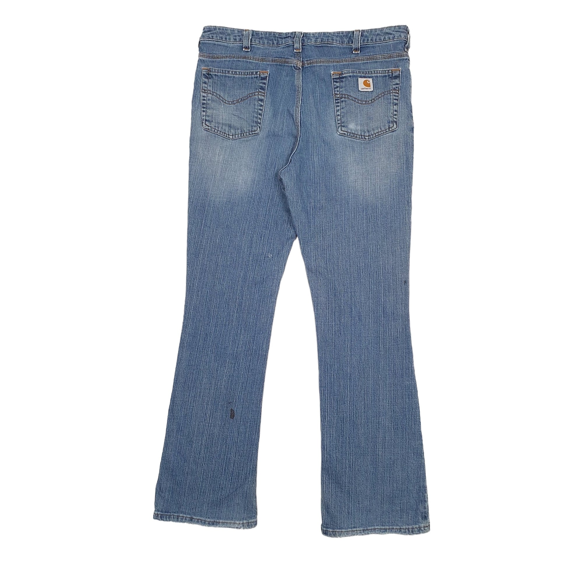 Womens Blue Carhartt Bootcut Casual JeansW38 L32