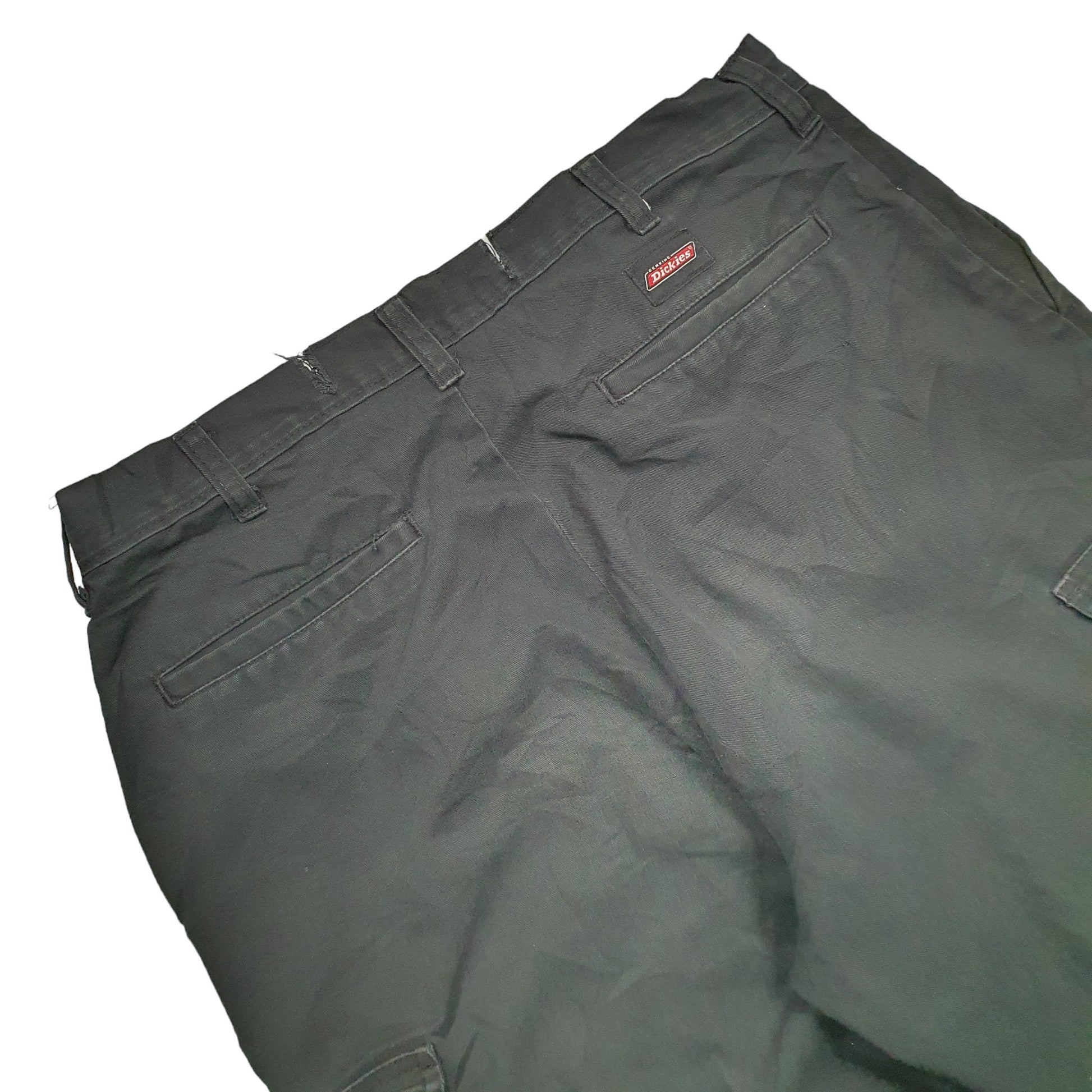 Mens Black Dickies  Cargo Trousers