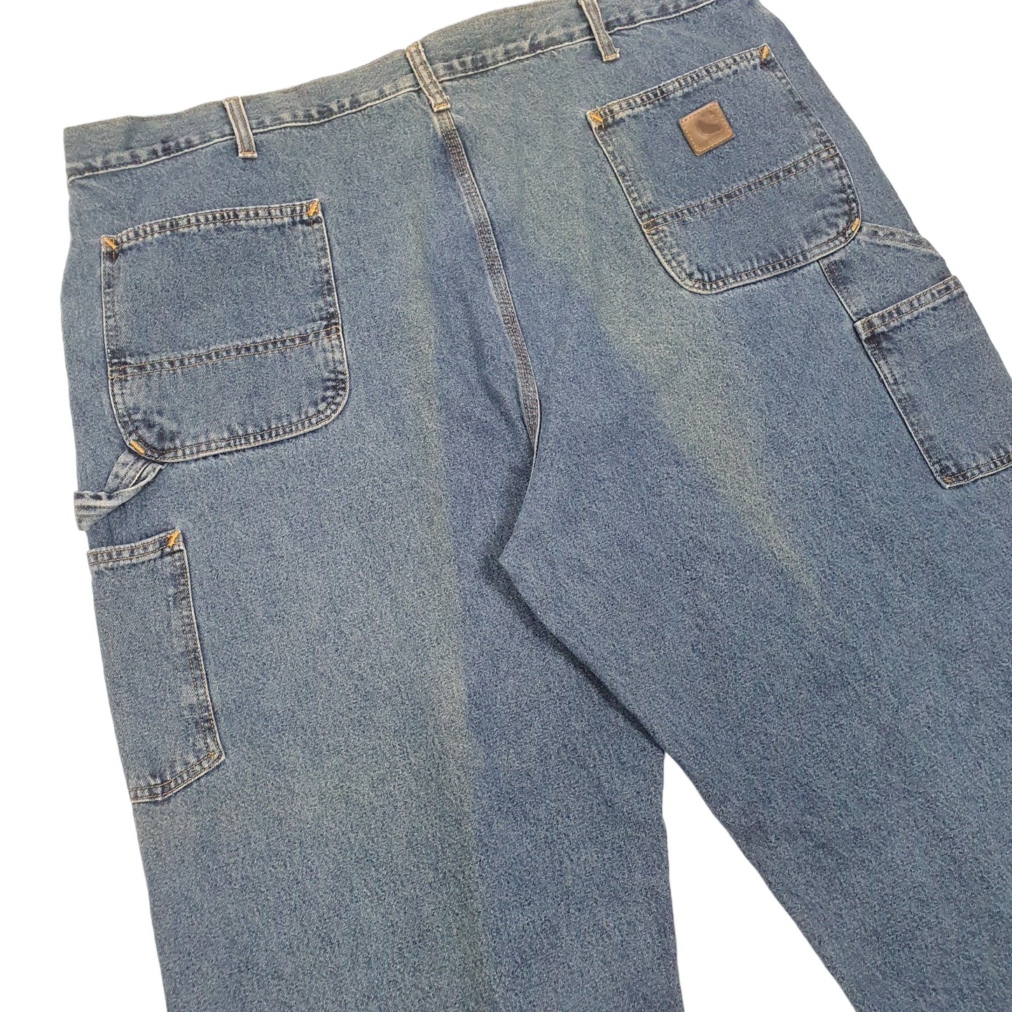 Mens Blue Carhartt Carpenter Dungaree Fit B13 JeansW44 L29