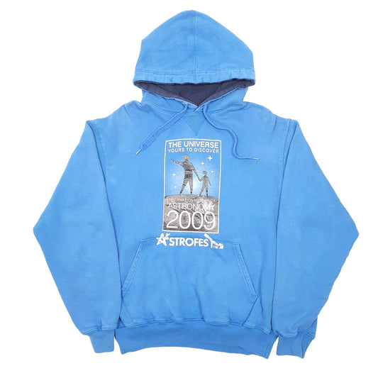 Mens Blue Champion 2009 Astronomy Strofes Hoodie Jumper