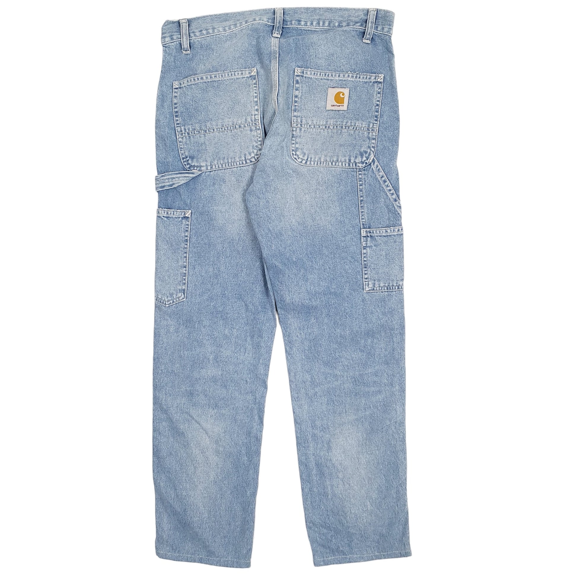 Mens Blue Carhartt WIP Single Knee Carpenter JeansW30 L30