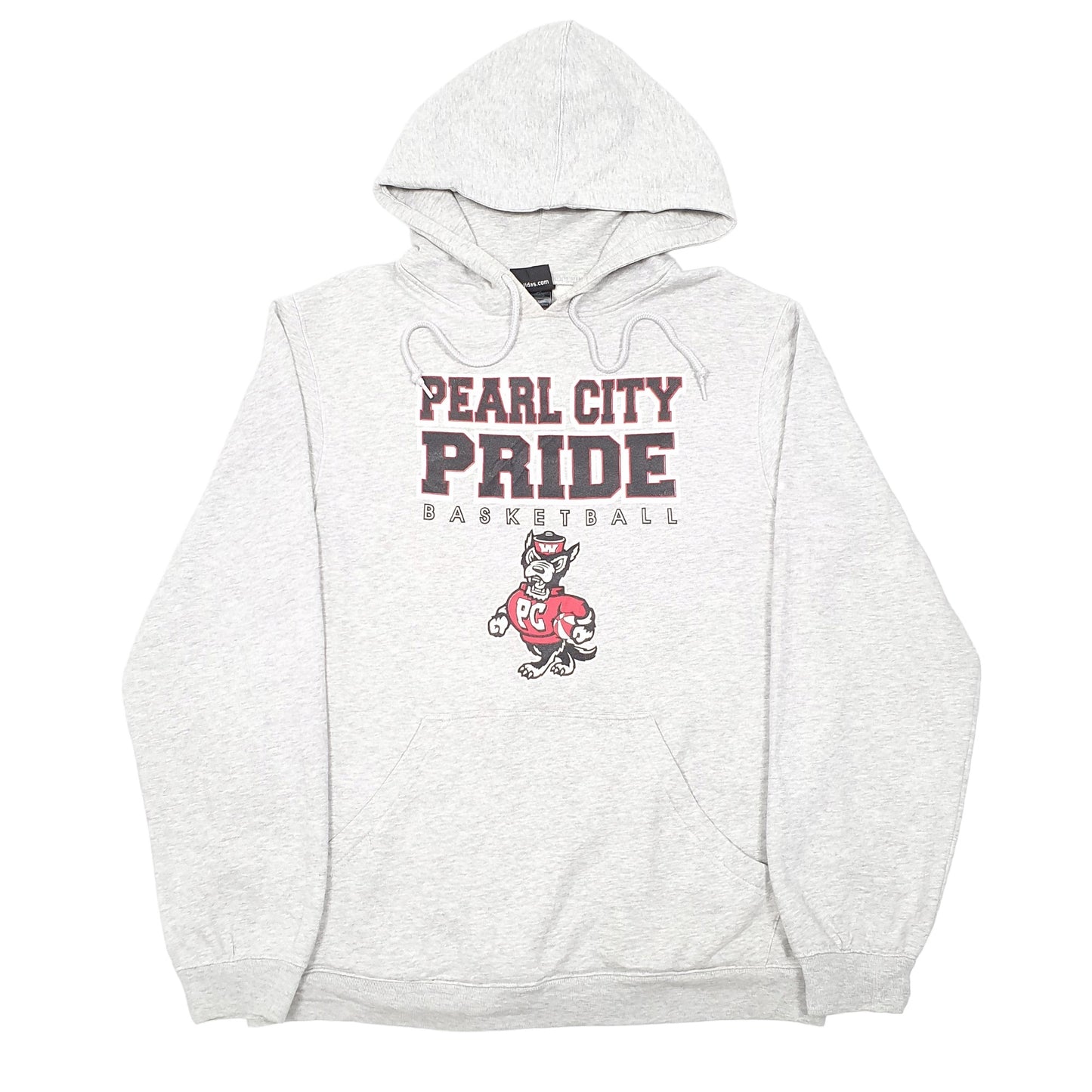 Mens Grey Adidas Pearl City Pride Basketball Hoodie Jumper
